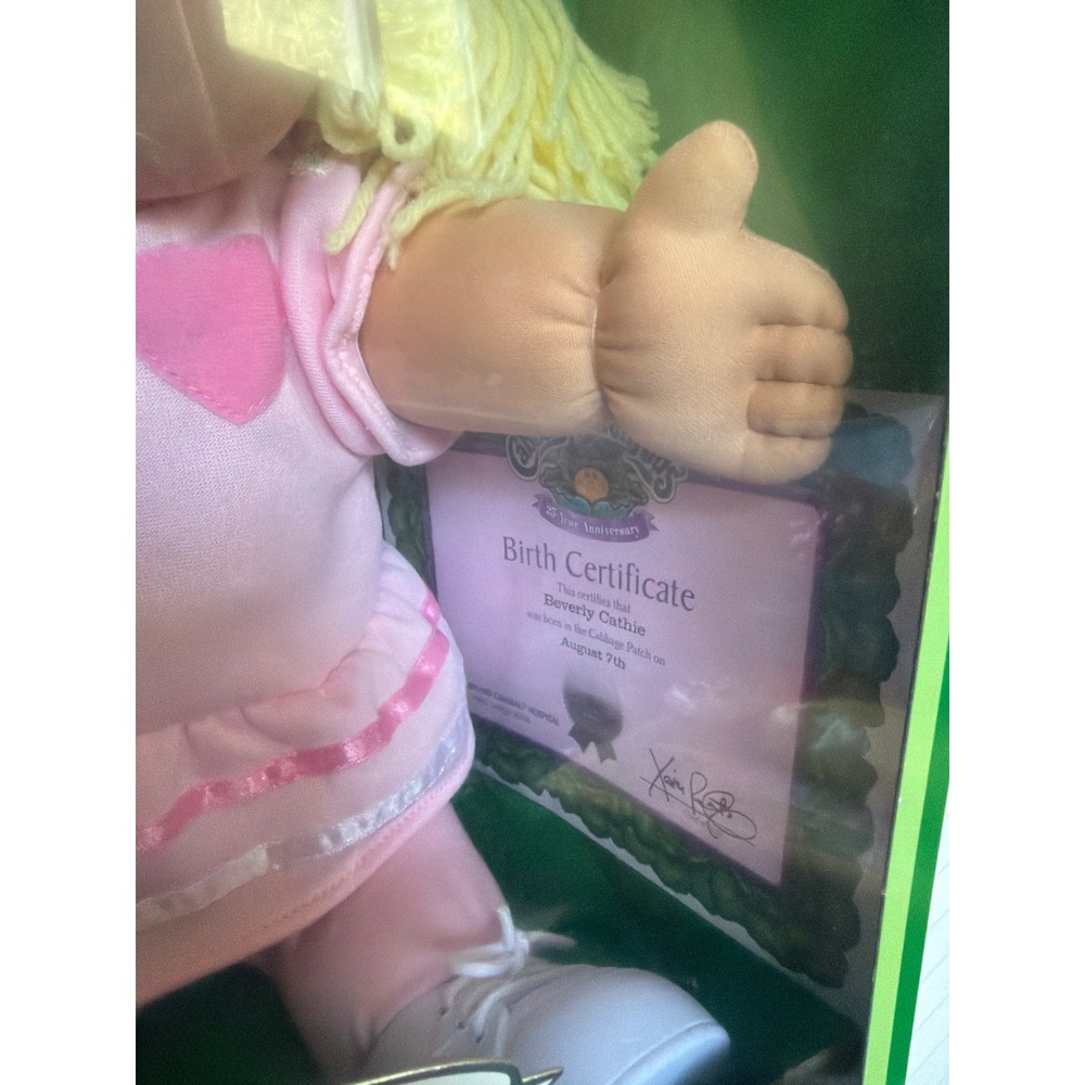 Cabbage Patch Kids 25th Anniversary Limited Edition Doll Beverly Cathie NIB 2008 - Picture 5 of 6